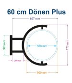 Fener Tabela Daire Dönen Plus Ayaklı 60cm. - Görsel 5