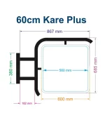 Fener Tabela Kare Plus Ayaklı 60cm. - Görsel 6
