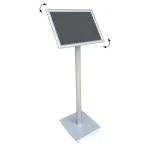 Tek Ayaklı Menü ve Bilgilendirme Panosu Eloksal A2 (595x420 mm) Gri