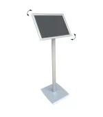 Tek Ayaklı Menü ve Bilgilendirme Panosu Eloksal A2 (595x420 mm) Gri