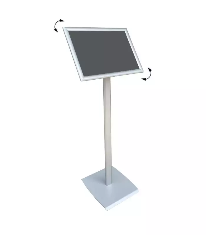 Tek Ayaklı Menü ve Bilgilendirme Panosu Eloksal A2 (595x420 mm) Gri Tek Ayaklı Menü ve Bilgilendirme Panosu Eloksal A2 (595x420 mm) Gri