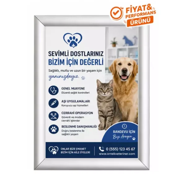 25mm Ekonomik Afiş Çerçevesi