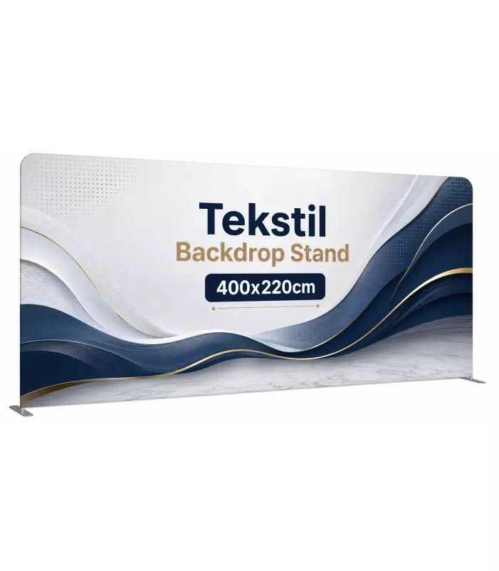 Tekstil Backdrop Stand 400x220cm Düz