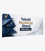 Tekstil Backdrop Stand 500x230cm Düz