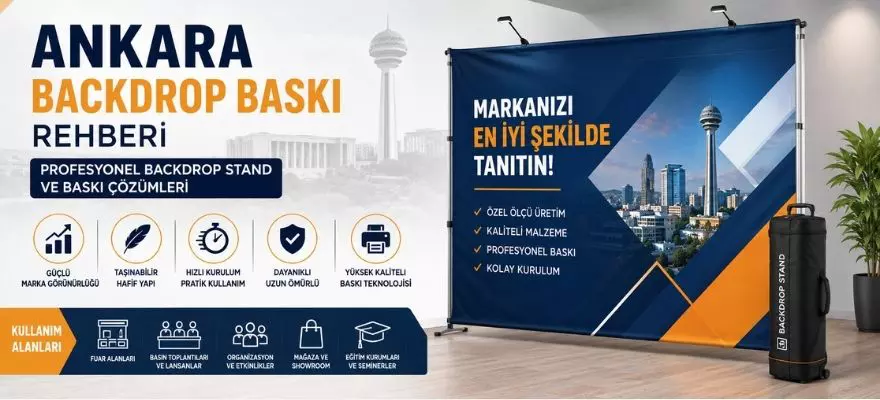 Ankara Backdrop Baskı Rehberi | Profesyonel Backdrop Stand ve Baskı Çözümleri
