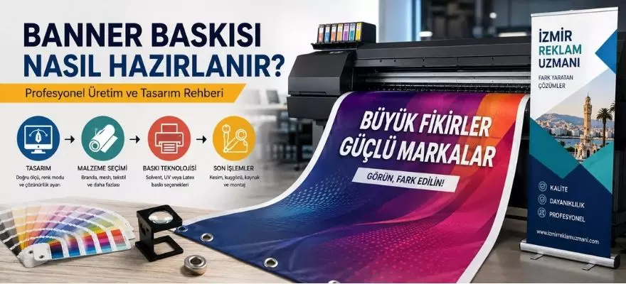 Banner Baskısı Nasıl Hazırlanır, Profesyonel Rehber | İzmir Reklam Uzmanı