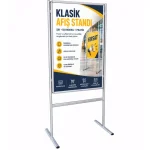Klasik Afiş Standı 50x70 cm, Çift Taraflı Ayaklı Pano