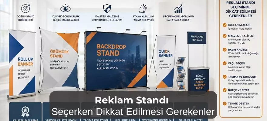 Reklam Standı Seçerken Dikkat Edilmesi Gerekenler, Profesyonel Satın Alma Rehberi