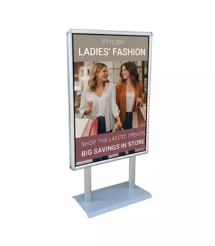 Sac Tabanlı Poster Pano Eloksal A1 594x841 mm Gri Sac Tabanlı Poster Pano Eloksal A1 594x841 mm Gri