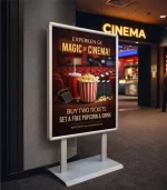 Sac Tabanlı Poster Pano Eloksal 500x1400 mm Gri - Görsel 6
